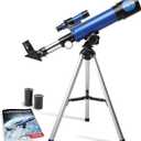 NASA Lunar Telescope for Kids 90x Magnification, Includes Two Eyepieces, Tabletop Tripod, and Finder Scope- Kids Telescope for Astronomy Beginners, Space Toys, NASA Gifts 