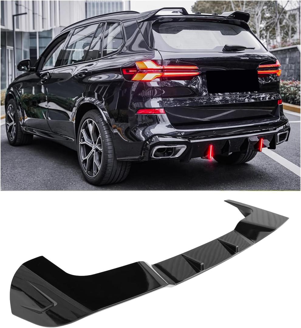 Rear Roof Spoiler Compatible with 2019-2025 BMW X5 G05 X5M F95, Rear Window Visor Trunk Spoiler Wing Competition Style Gloss Black