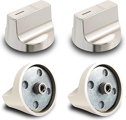 (4Pcs) W11517331 / W11117415 for Whirlpool Gas Stove Knobs Replacements Part W10850027,Compatible for Whirlpool Electric Range Stove Knob Number WEC310S0LS1, WEE515S0LZ1, WEE745H0FS0,YWFE770H0FZ0 (4Pcs) W11517331 / W11117415 for Whirlpool Gas Stove Knobs Replacements Part W10850027,Compatible for Whirlpool Electric Range Stove Knob Number WEC310S0LS1, WEE515S0LZ1, WEE745H0FS0,YWFE770H0FZ0