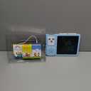 Drawing Tablet with Bilingual Flashcards for Kids - German English Talking Flash Cards, LCD Writing Pad Board, Pocket Speech for Toddlers, Learning Toy Gift for Boys Girls (German, Blue)