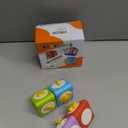 Montessori Activity Cube & Busy Board for 1 Year Old - 12-in-1 Travel Toys for Airplane & Car, Educational Activity Stacking & Sensory Toys for Toddlers 1-2, Easter Basket Stuffers for Toddler