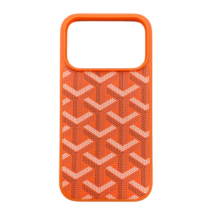 GOYARD IPhone 17 Pro Orange Goyard Style Case