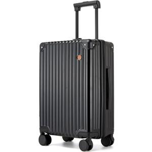 20 Inch Carry on Luggage,Airline Approved 22x14x9 Hard Shell Carry on Suitcase with 360 Spinner Wheels,TSA Lock and Lightweight Hardside Carry-on Luggage for Travel (Black, 20 Inch)