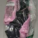 1950s Pink Ladies with black edge Satin Jacket + Disco outfit women + Halloween Cosplay Costume Set for Women Girl (Large)