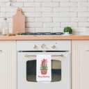 Merry Chinoiserie Christmas Kitchen Towels, Red Porcelain Tree Hand Towels for Bathroom, Red Bow Dish Towels, Kitchen Bathroom Decor, 16x24 Inch