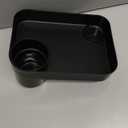 Car Seat Snack Tray for Toddlers, Reduces Mess Square Travel Tray Cup Holder Snack Tray, Durable Car Food Tray for Kids, Universal Fit Kids Travel Road Trip Essentials (Black)