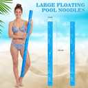 2 Pcs Large Floating Pool Noodles 45 x 2 Inch Soft EVA Swimming Floating Foam Water Board Swim Noodle Tube Swirl Pool Exercise Accessories for Sport Lake River Craft Project