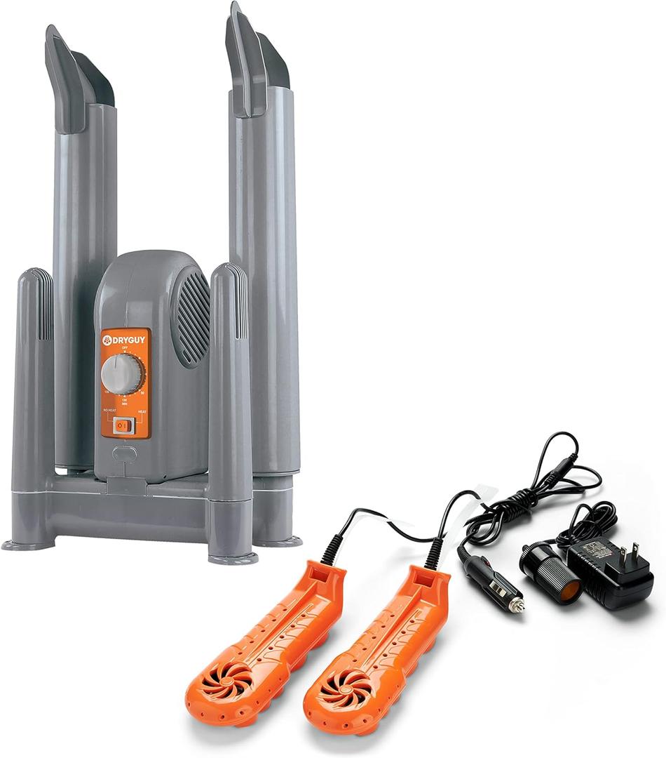 DryGuy Solutions to All Your Wet & Sweaty Shoes, Force Dry DX + Travel Boot Warmer, Bundle