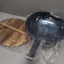 Pure Iron Nonstick Wok with Lid, 14 Inch Large Round Bottom Pan