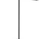 Coward T-Bar Necklace Organizer Stand, Velvet Necklace Bracelet Holder Stand with Metal Base, Hanging Jewelry Display Organizer for Women Girls (Black 1.6cm thickness tube)