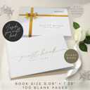 Est. 2026 Elegant Guest Book with 100 Blank Pages — Linen Gold-Foiled Guestbook to Sign for Special Events: Wedding, Baby Shower, Birthday Party — Hardcover Guest Book to Insert Photos & Polaroids