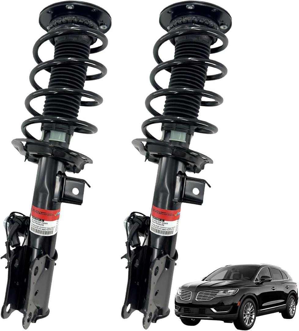Pair Front Struts Shock Absorbers Assys w/CCD for Lincoln MKX 2016-2018
