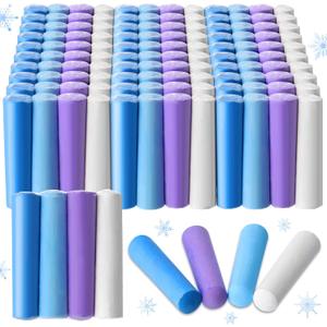 120 Pcs Sidewalk Chalks Set in 30 Count 4 Colors Non Toxic Jumbo Chalk for Party Gift Outdoor Art Play Painting(Cool Color,Classic)