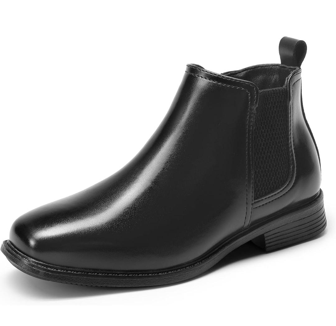 DREAM PAIRS Boys Chelsea Boots Side Zipper Classic Dress Boots for Kids size 6
