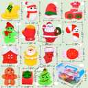2 x 24pcs Christmas Mochi Squishy Toys Christmas Stocking Stuffers, Squishies Stress Relief Toys for Kids Girls Boys Bulk Christmas Classroom Gifts Party Favors