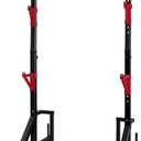 CANPA Multifunction Power Rack with Pull up Bar, Heavy Capacity and Adjustable Squat Stand Rack for Home Gym Equipment, Power Rack Cage (Black)