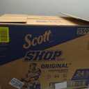 Scott Shop Original Blue Towels (55990), Large 9.4x11 Cloth-like Paper Towel, 4 packs of 6 (60 Sheets/Roll, 24 Big Rolls/Case, 1,440 Sheet Total)