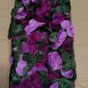 KHOYIME 9 Pack 72 FT Artificial Flower Garland, Fake Purple Roses Vines Silk Flowers Faux Plastic Outdoor Hanging Floral Ivy Garland Decoration for Wedding Arch Bedroom Home Wall Backdrop Room Decor