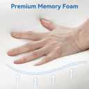 AM AEROMAX 32" King Size Contour Memory Foam Pillow, Cervical Pillow for Neck Pain Relief, Neck Orthopedic Sleeping Pillows for Side, Back and Stomach Sleepers