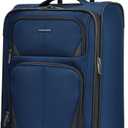 U.S. Traveler Aviron Bay Expandable Softside Luggage With Spinner Wheels, Navy, Carry-on 23-Inch, 1-Piece Carry-on 23-Inch