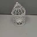Hanging Birdcage Lantern, Metal Tealight Holder Vintage Decorative Hanging Candle Holder Lantern Centerpieces for Wedding Halloween Christmas Table Decoration