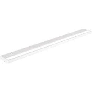 LED Under Cabinet Lighting Hardwired - 3CCT 32 Inch White Finish - Undercabinet Lights for Kitchen - Linkable Undercounter Dimmable Plug in Light or Hard Wired - Under Counter Fixture Direct Wire