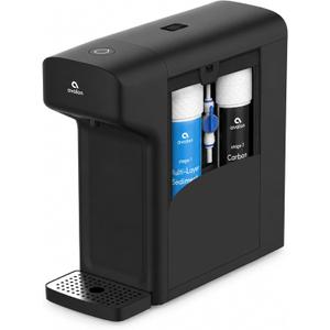 Avalon Countertop Water Filter System, NSF Certified Dual Filtration, Non Electric Dispenser with Drip Tray, Black