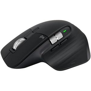Logitech MX Master 3S - Wireless Performance Mouse with Ultra-fast Scrolling, Ergo, 8K DPI, Track on Glass, Quiet Clicks, USB-C, Bluetooth, Windows, Linux, Chrome - Graphite