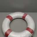 20 Inch Safety Life Preserver Ring Buoy for Swimming, Swim Foam Ring - Pool Safety Throw Rings, Rescue Lifeguard Wall Decoration (Red)