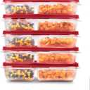 Rubbermaid EasyFindLids Meal Prep Containers 5.1 Cup Red