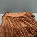 miduo Womens Loose Fit Square Neck Long Sleeve Velvet Mini Babydoll Dresses Shift Dress (X-Large, Khaki)