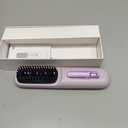 Go Brush Pro, 2026 Upgraded Go Brush Pro Hair Straightener Brush, Travel-Friendly with LCD Temperature Display, Portable Hair Straightener, Fast Heating Cordless Mini Hair Brushs (Purple)