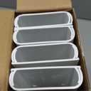 Delamu Cord Hider, 62.8in Cord Covers for 6-8 Wires on Wall, Cable Hider Cable Management, Wire Hiders for TV on Wall, Wire Covers for Cords, Cable Cover Wall, 4X L15.7 W2.36 H0.75in, White