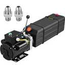 Vevor Hydraulic Pump 16 Quart, 4 Gallon Hydraulic Power Unit 220V 2HP 3450 RPM Single Phase Electric Hydraulic Car Lift Pump for Dump Trailer Car Lifting & Industrial