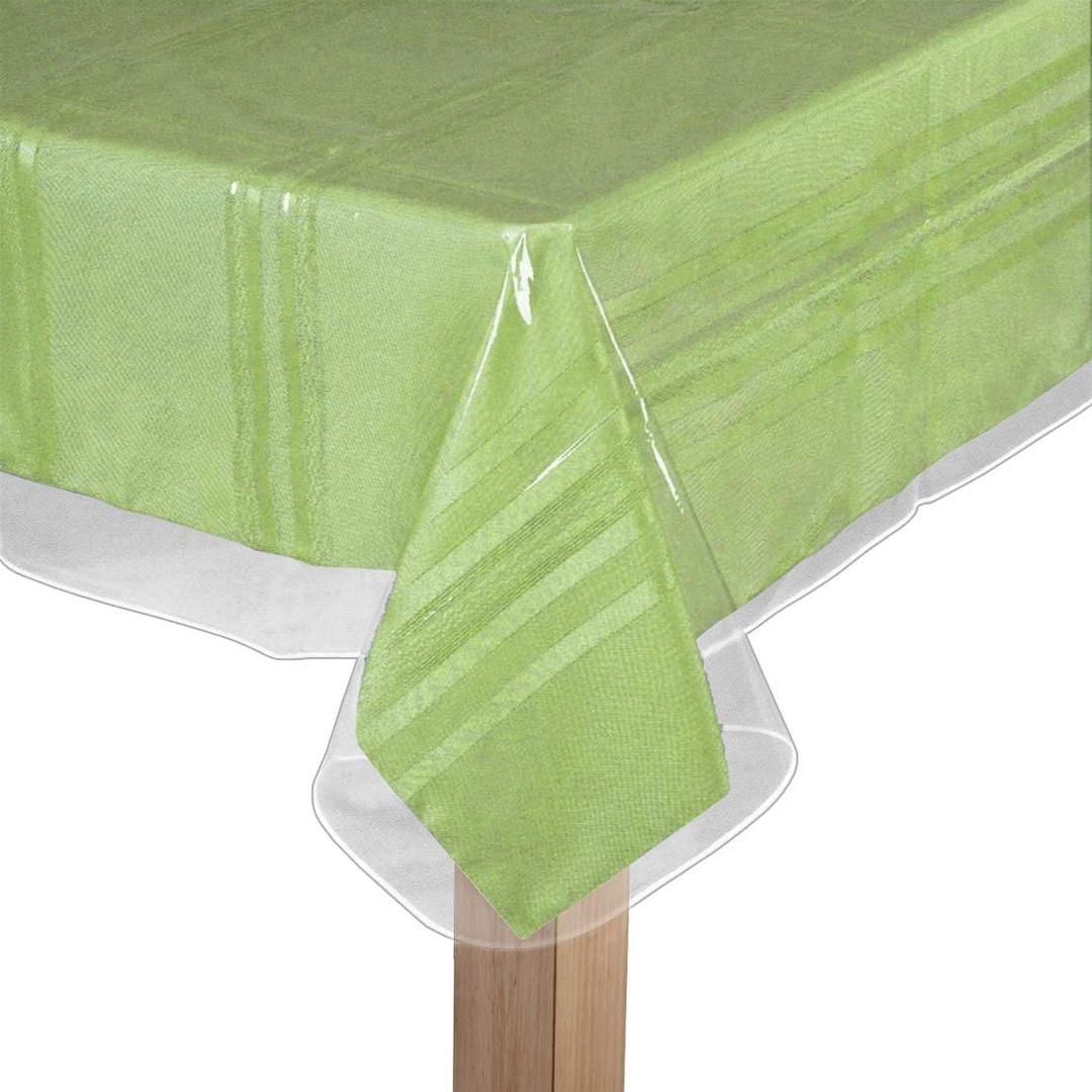 BNYD Clear Plastic Tablecloth Protector, Table Cloth Vinyl (60" x 120")