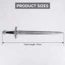 Kendane Knight Sword Plastic Medieval Sword Halloween Cosplay Costume Prop