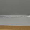 Frameless Shower Door Bottom Seal Shower Sweep with Drip Rail for 1/4" Glass,36" Long, Vinyl, Clear