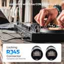 Cable Matters Long Shielded Cat6 Ethernet Cable Compatible with EtherCON RJ45 Connectors in Black - 150 ft for Professional Audio, Video, and Networking Applications