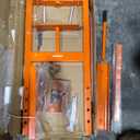 VEVOR Hydraulic 6 Ton H-Frame Garage Floor Adjustable Shop Press with Plates, 6T, Orange