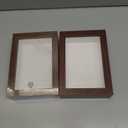 4x6 Shadow Box -2Pack Walnut Color Wooden Deep Picture Frame with Shatter-Resistant Panel for Wall Decor | 3D Display Case for Flowers, Photos and Crafts | Easy to Open & Ready to Hang Gift Idea
