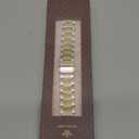 Wearlizer Stainless Steel Band Compatible with Apple Watch Band, Men Women, Zigzag Weave Durable Metal Strap for iWatch, Size: 38/40/41/42mm(Series 11 10), StarLight&Gold