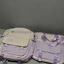 Mildame Backpacks for Girls Set, Aesthetic Backpack for Teens, Lightweight Classic Backpack for Kids, 3Pcs Boys Girls Bookbags with Cute Pendant