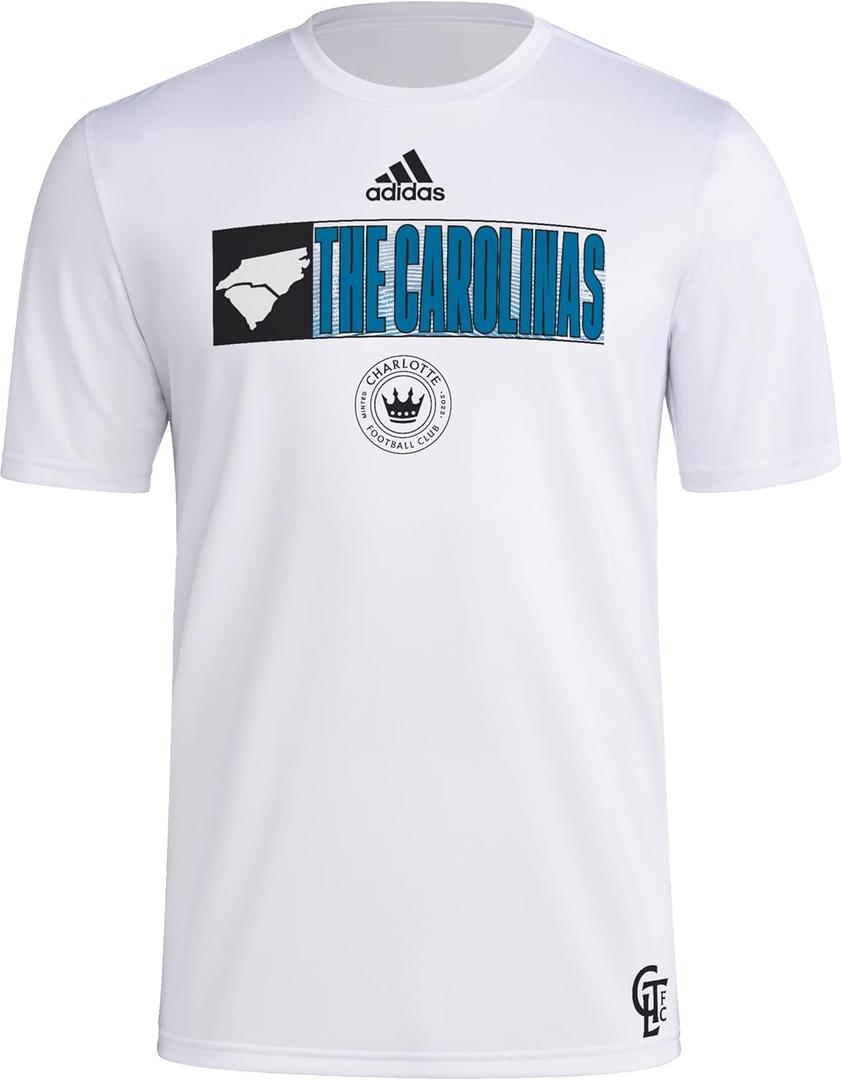 adidas Mens Charlotte Fc MLS Short Sleeve T-Shirt (X-Large)