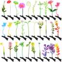 30 Pcs Bean Sprout Hair Clips Rave Mixed Style Plant Hairpins Hair Accessories for Party Irish(Flower Style)