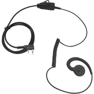 2 Way Radio Earpiece with Mic C Shape Swivel Headset Headphone 2 Pin K1 Ear Piece Walkie Talkie for Retevis Kenwood Baofeng Samcom Arcshell 007 rt22p 888s uv5r ar 152 ar-6