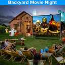 Projector Screen Outdoor,JWSIT 120 inch Outdoor Movie Screen-Upgraded 3 Layers PVC 16:9 Projector Screen,Portable Video Projection Screen with Carrying Bag for Home Theater Backyard