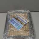 P&P CHEF 10.4 x 8 x 1 Inch Toaster Oven Pan with Grid Rack and Silicone Mat, Stainless Steel Toaster Oven Tray Baking Pan with Cooling Roasting Rack, Dishwasher Safe (3Pcs)