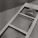 Aluminum Cat Door for Windows - Adjustable to Fit Window Width 28"-32", Quick-Fit Cat Door Window Insert, Magnetic Suction Design, Perfect for Cats (White Tall)