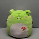 Squishmallows Original 14-Inch Wendy Green Frog with Mushroom Embroidery - Official Jazwares Plush (Large)