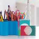 2 x Art Creativity Mini Mermaid Scale Notebooks, Pack of 12, Small Spiral Notepads with Metallic Covers, Cute Stationery Supplies for School & Office, Fun Birthday Party Favors, Goody Bag Fillers for Kids